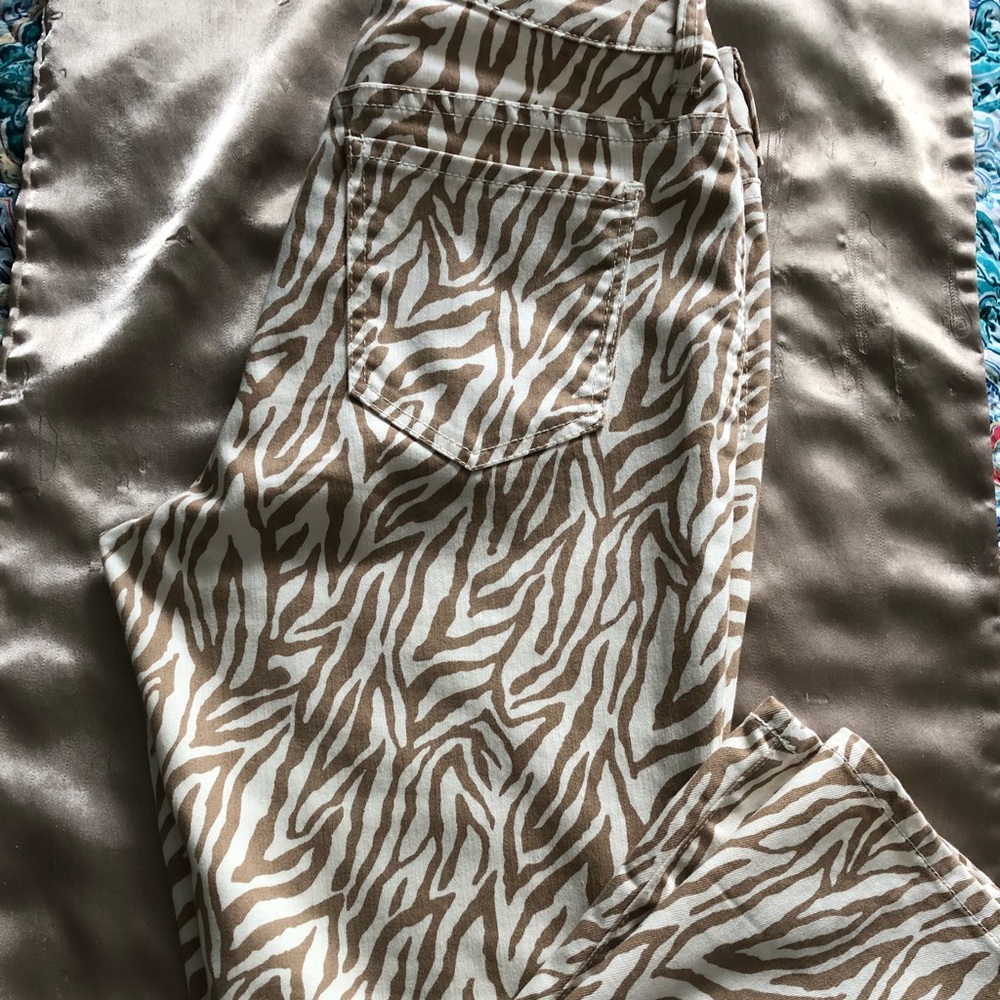 Ladies platinum denim jeans